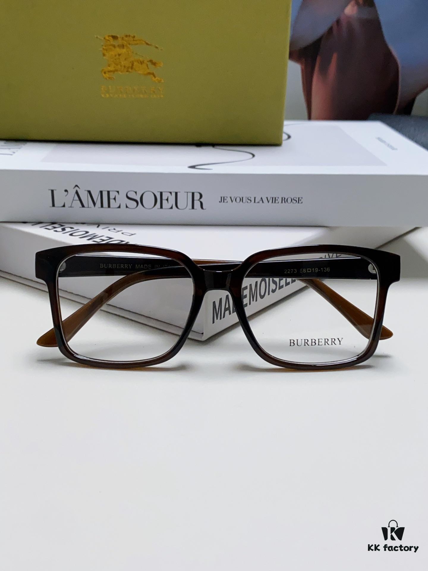 Burberry 2024 New Arrival Eyeglass Frame Korean Style Trendy Oversized Prescription Glasses Lightweight Unisex Optical Frames Suitable for Daily Wear