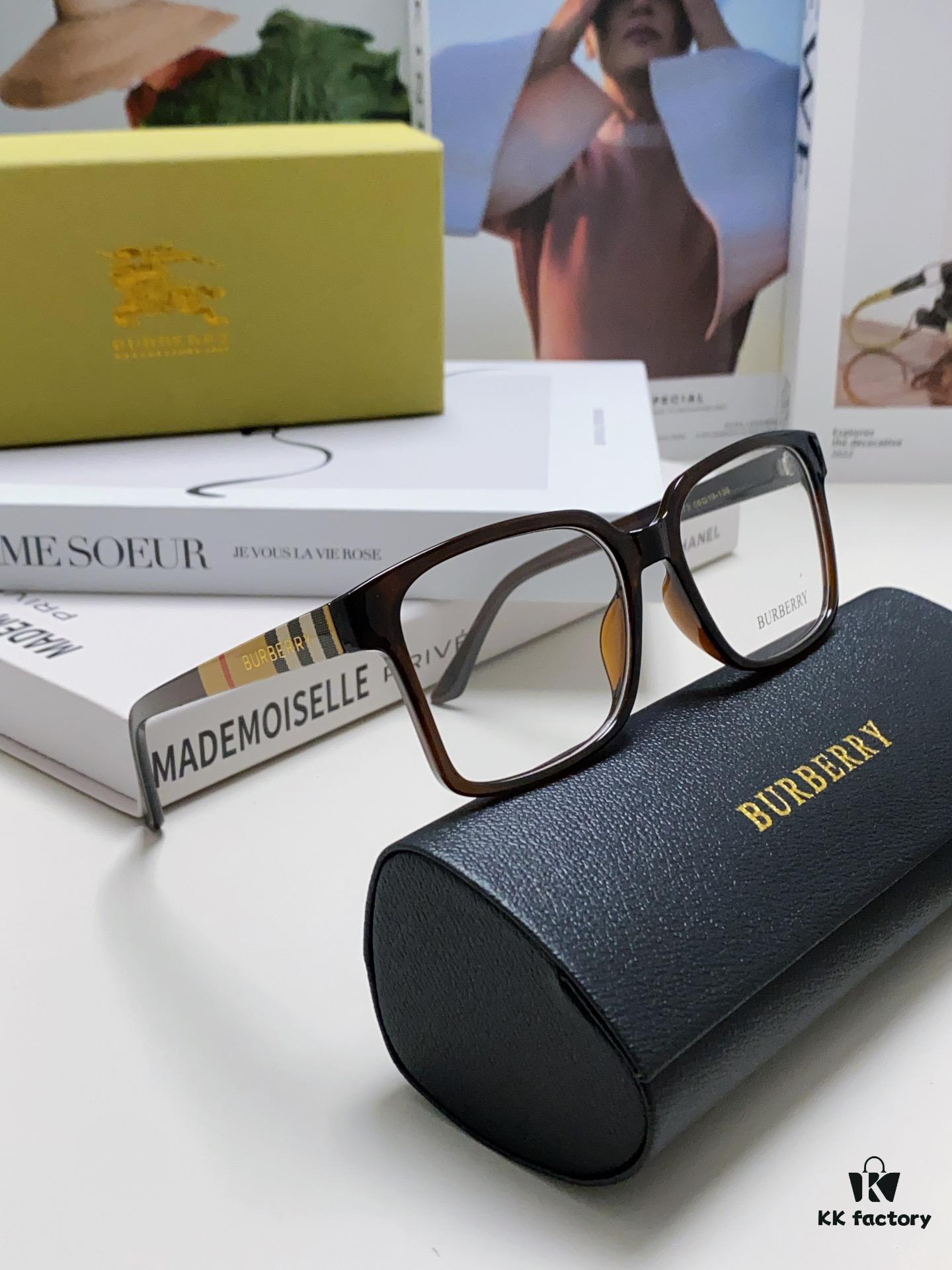 Burberry 2024 New Arrival Eyeglass Frame Korean Style Trendy Oversized Prescription Glasses Lightweight Unisex Optical Frames Suitable for Daily Wear
