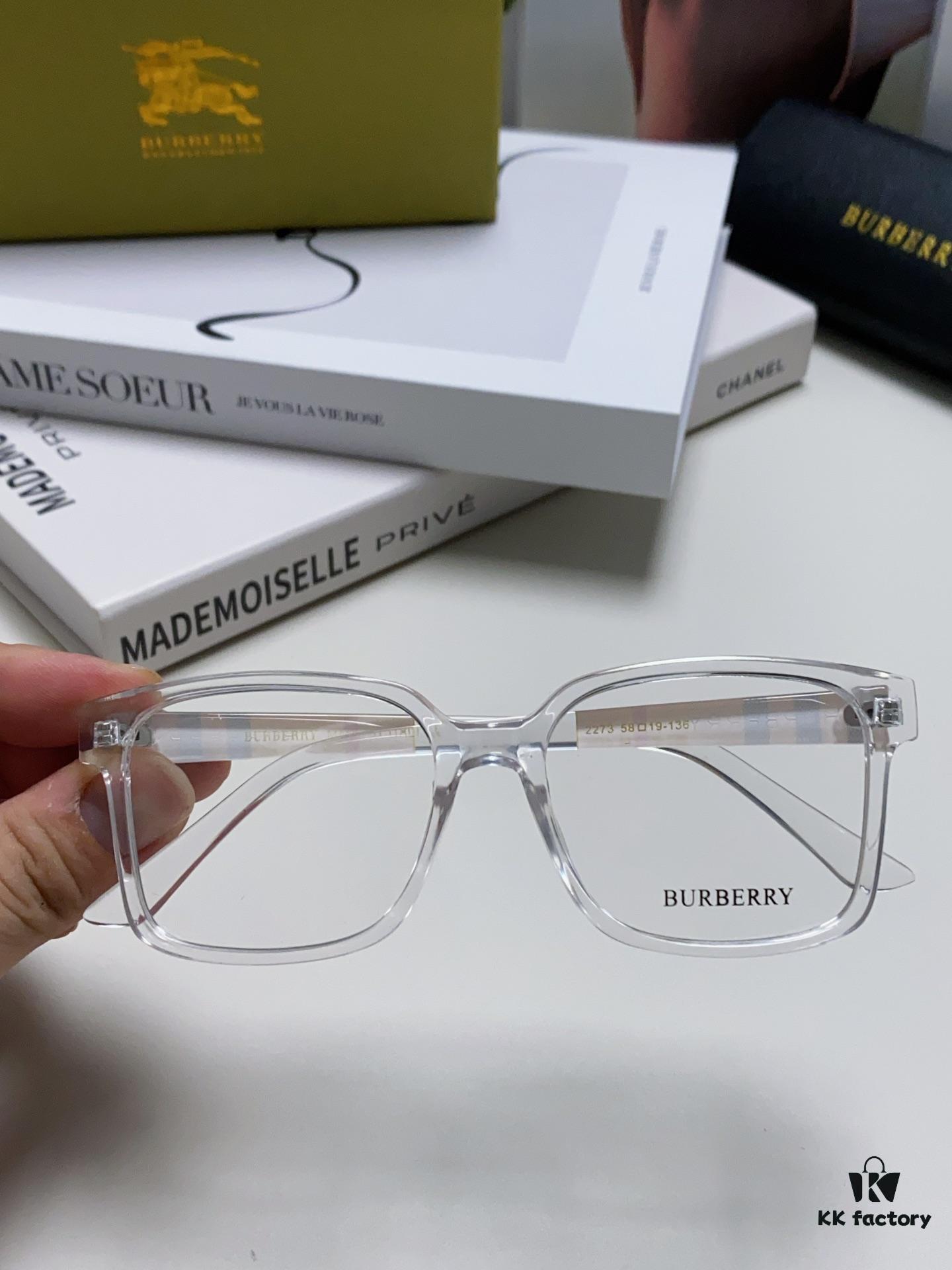 Burberry 2024 New Arrival Eyeglass Frame Korean Style Trendy Oversized Unisex Optical Frame Lightweight Popular Design for Men and Women