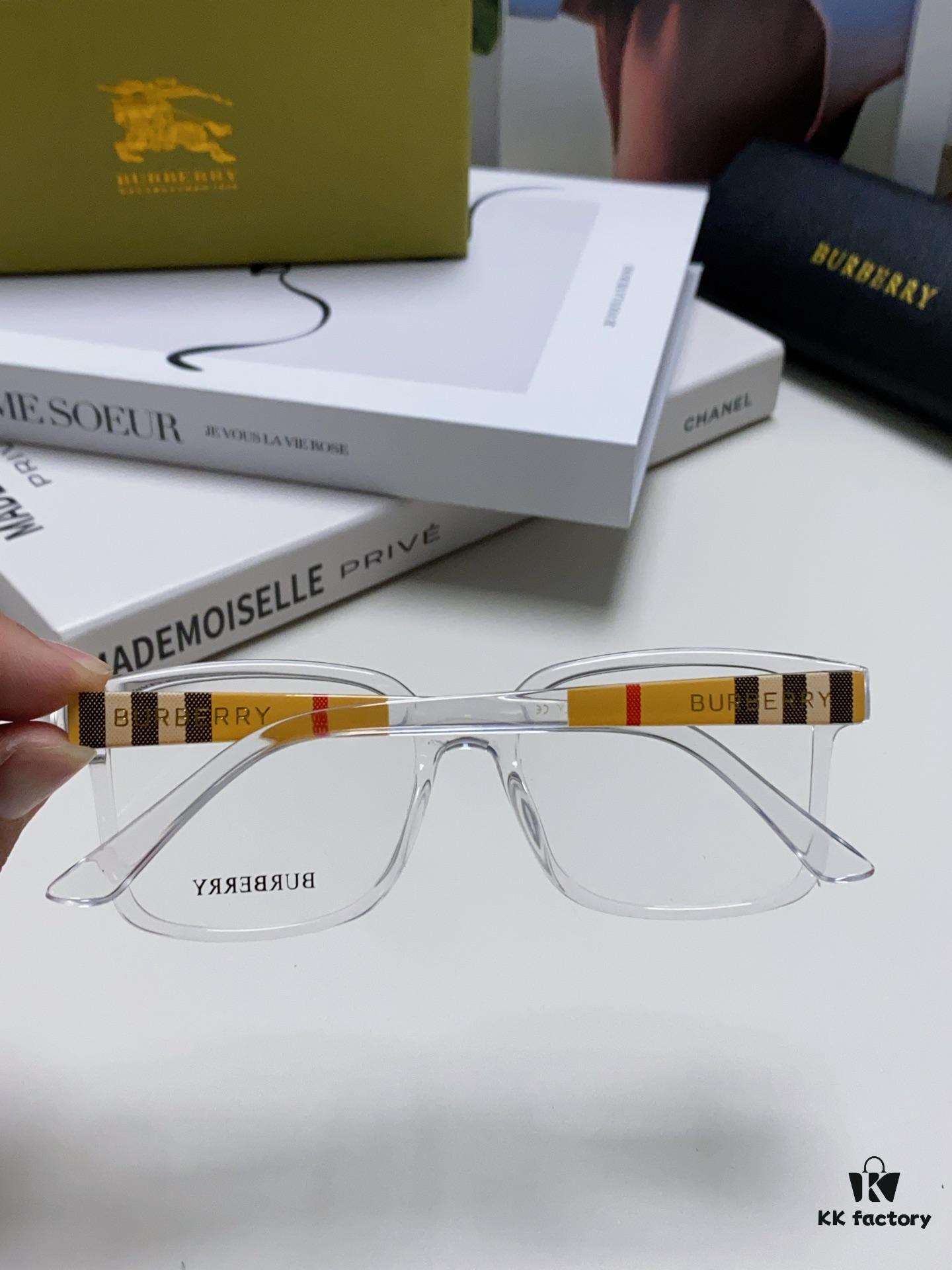 Burberry 2024 New Arrival Eyeglass Frame Korean Style Trendy Oversized Unisex Optical Frame Lightweight Popular Design for Men and Women