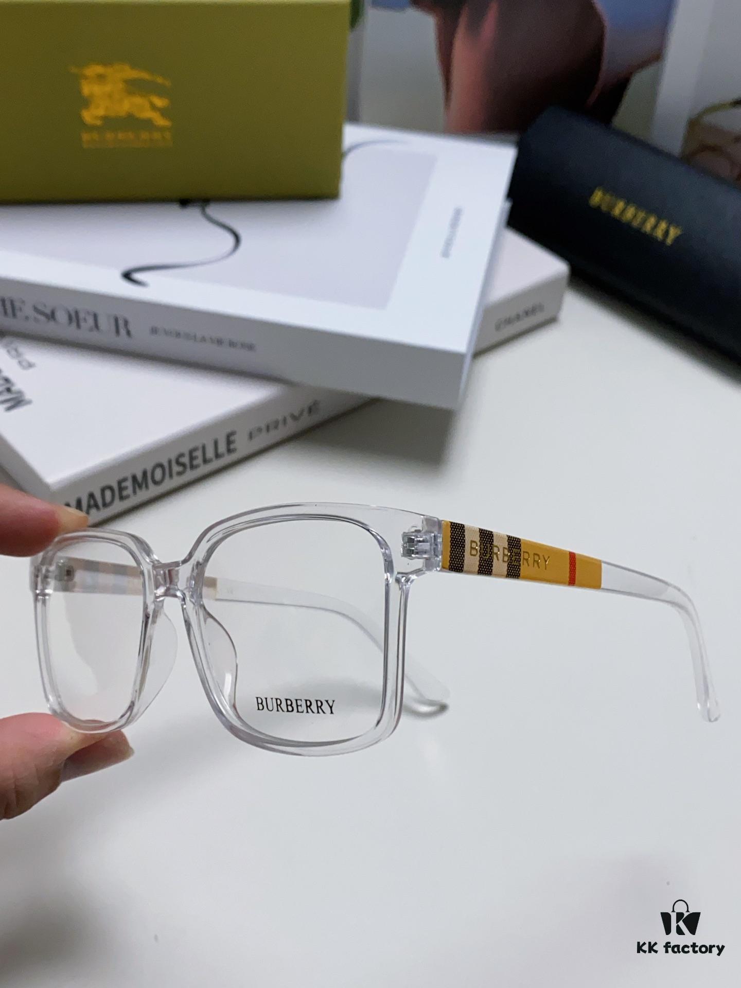 Burberry 2024 New Arrival Eyeglass Frame Korean Style Trendy Oversized Unisex Optical Frame Lightweight Popular Design for Men and Women