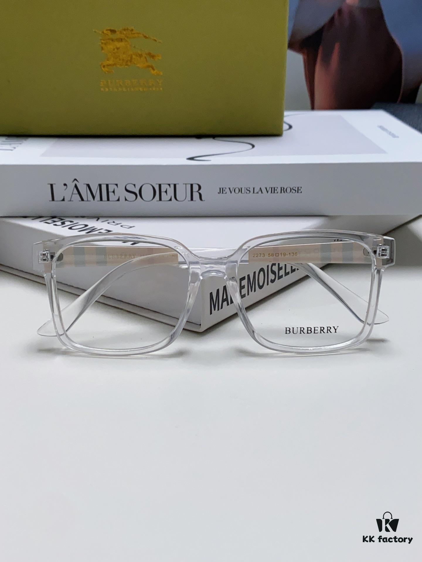 Burberry 2024 New Arrival Eyeglass Frame Korean Style Trendy Oversized Unisex Optical Frame Lightweight Popular Design for Men and Women