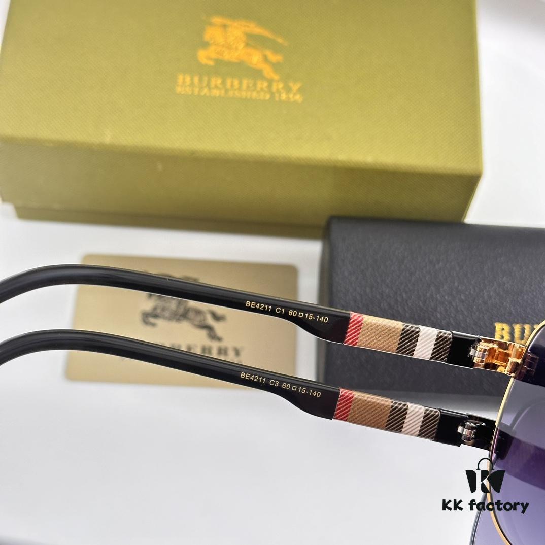 Burberry Men's Original Pattern Aviator Sunglasses BE4211 SIZE: 60□15-140