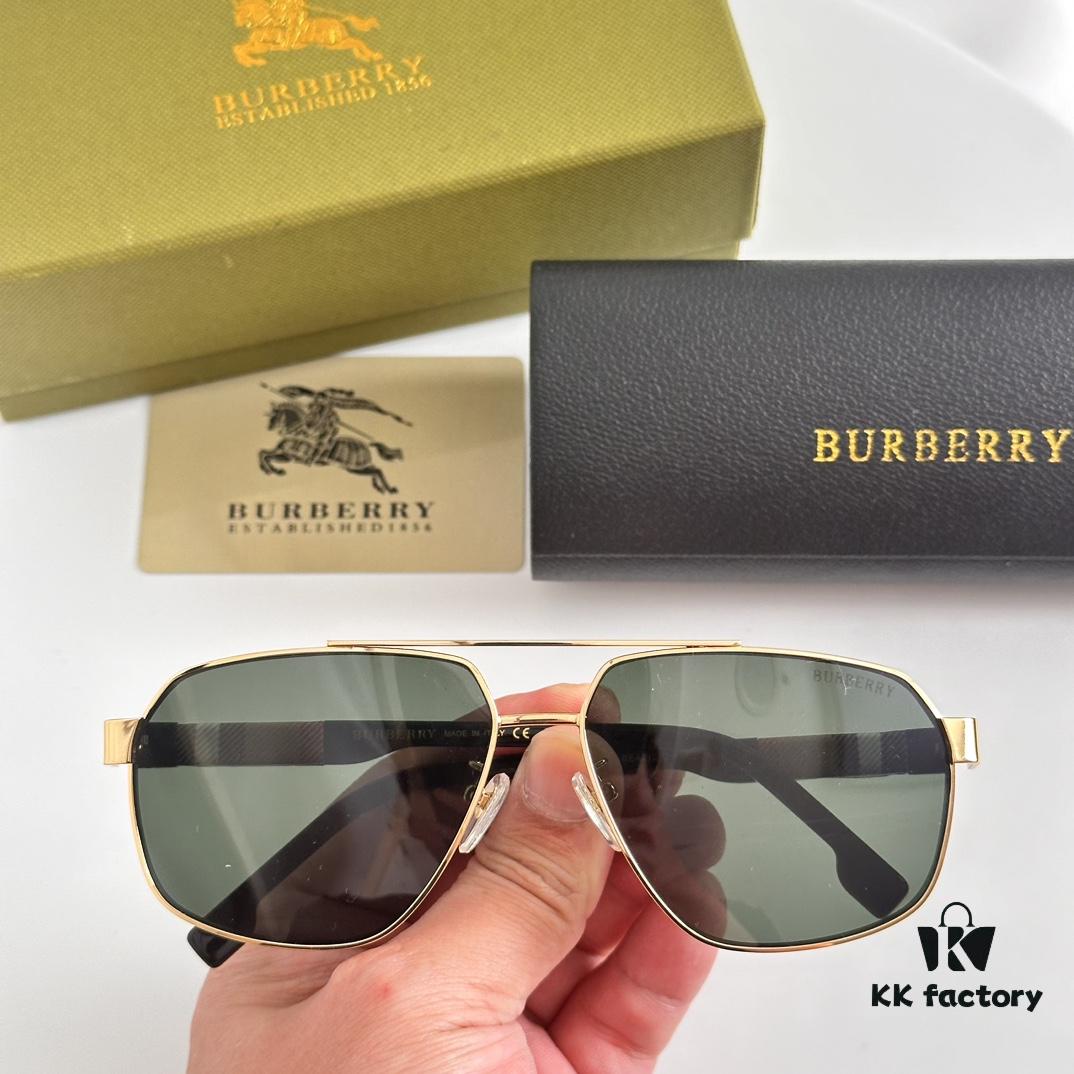 Burberry BE4212 Men's Pattern Aviator Sunglasses, Full Color Arrived