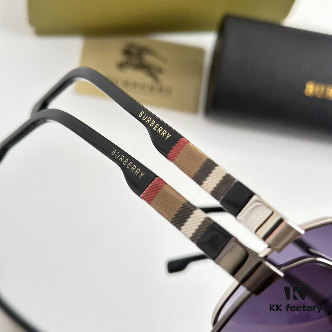 Burberry BE4212 Men's Pattern Aviator Sunglasses, Full Color Arrived