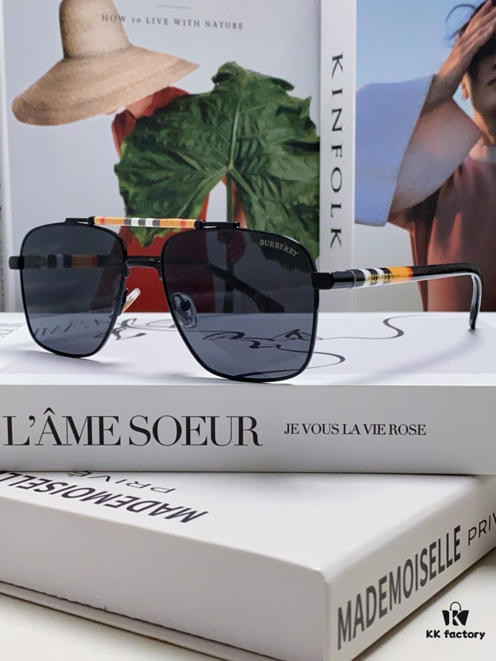 Burberry 2024 New Arrival Eyewear HD Anti-Fatigue Light Comfort Natural Frame Unisex Sunglasses