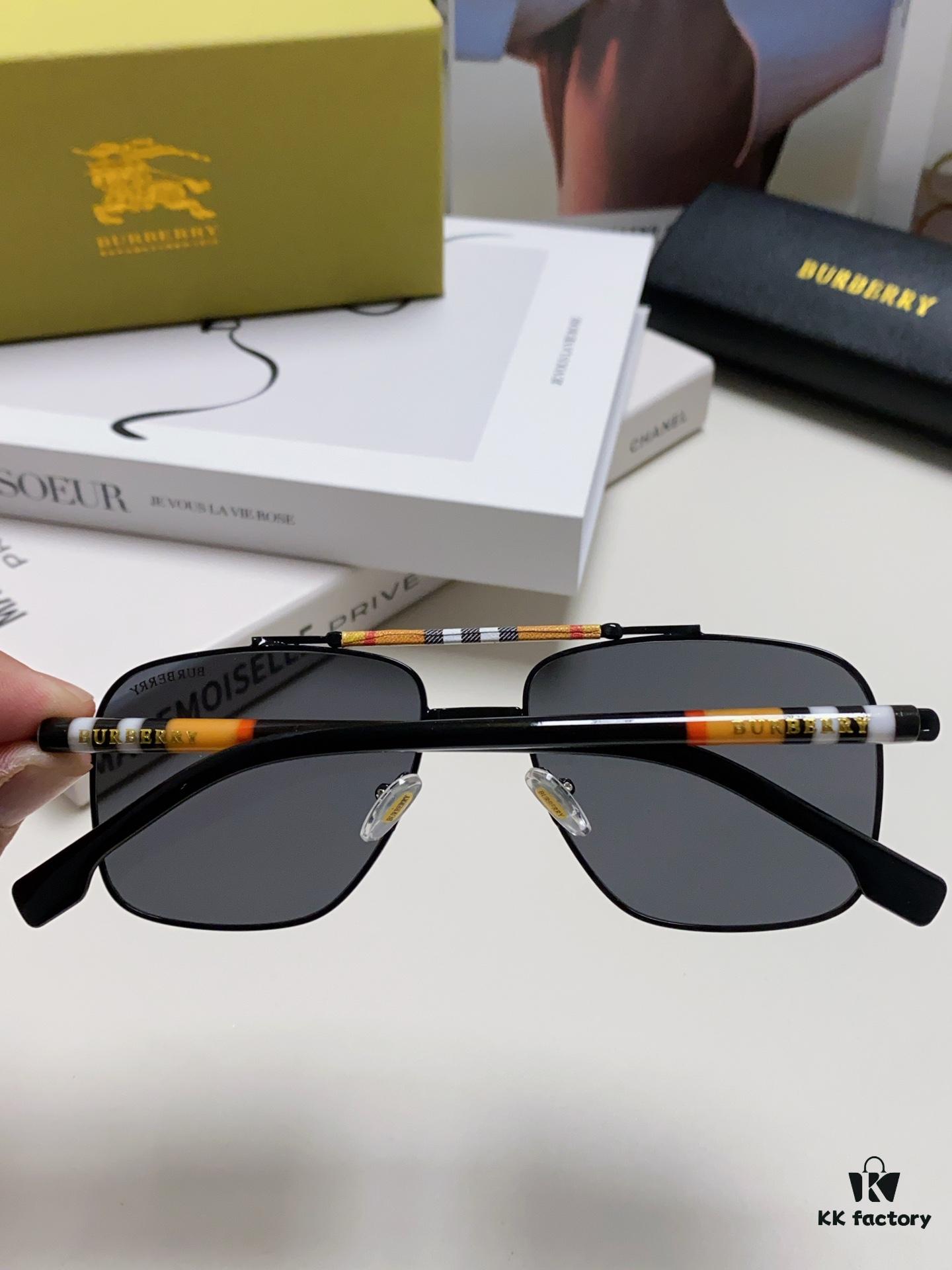 Burberry 2024 New Arrival Eyewear HD Anti-Fatigue Light Comfort Natural Frame Unisex Sunglasses