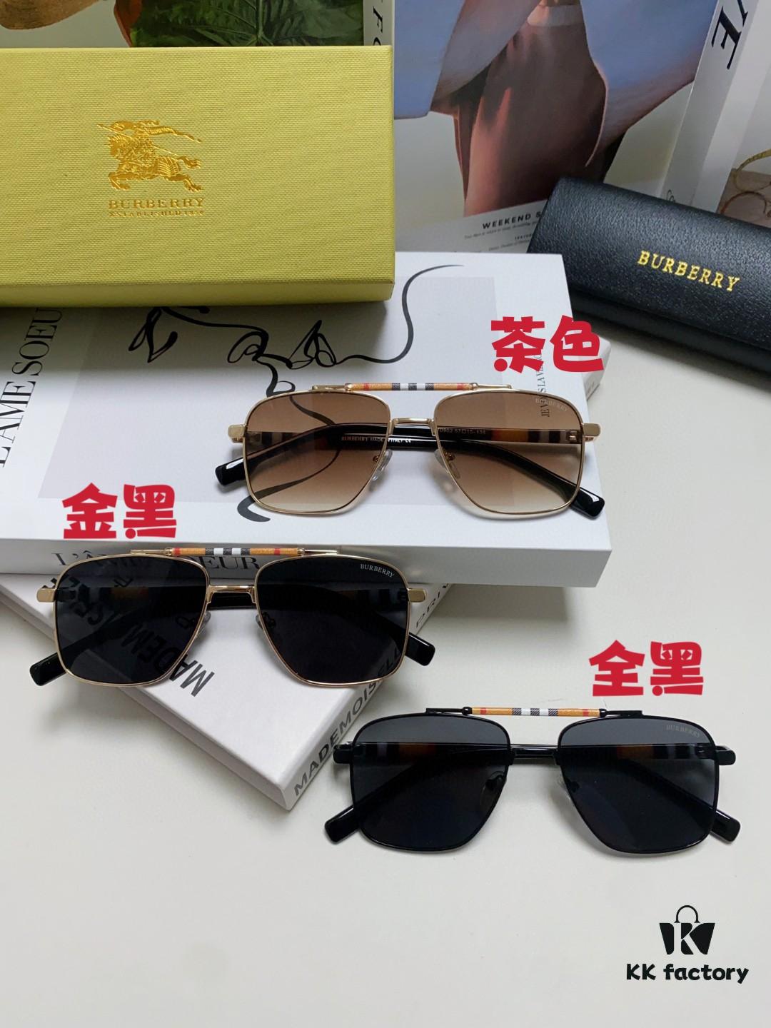 Burberry 2024 New Arrival Eyewear HD Anti-Fatigue Light Comfort Natural Frame Unisex Sunglasses