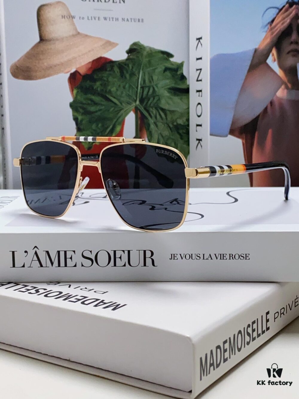 Burberry 2024 New Arrival Eyewear HD Anti-Fatigue Light Comfort Natural Frame Unisex Sunglasses