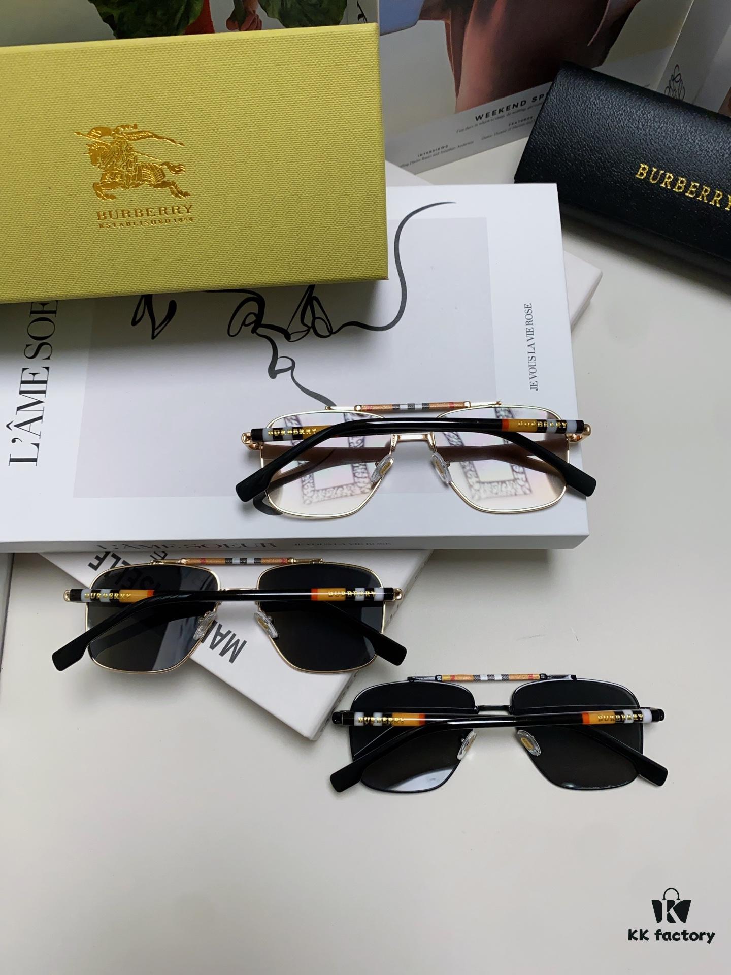 Burberry 2024 New Arrival Eyewear HD Anti-Fatigue Light Comfort Natural Frame Unisex Sunglasses