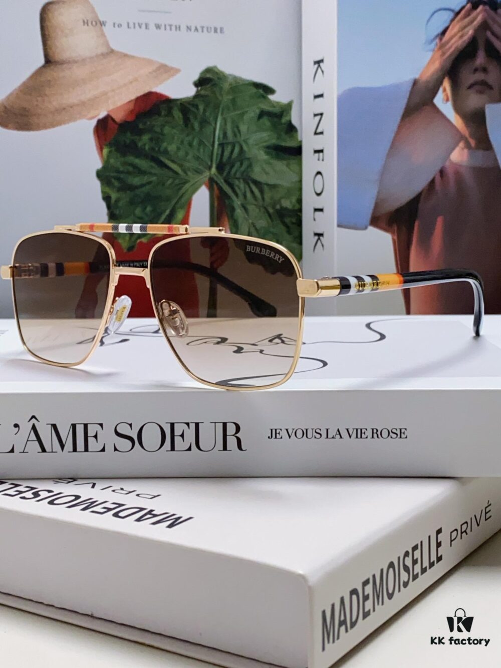 Burberry 2024 New Arrival Eyewear HD Anti-Fatigue Light Comfort Natural Frame Unisex Sunglasses