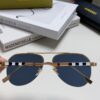 Burberry Round Frame Sunglasses New One-Piece Pilot Shades Unisex Sun Glasses Celebrity Style Must-Have for Driving and Travel