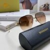 Burberry Round-frame New One-piece Driving Sunglasses, Must-have for Travel, Popularized by Multiple Celebrities, Unisex Aviator Sun Glasses