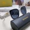 Burberry 2024 New Korean-Style Oversized Wide-Leg Designer Sunglasses Unisex Celebrity-Inspired Slimming Sun Glasses with Horse Logo and Classic Plaid Pattern