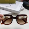 Burberry 2024 New Korean-Style Oversized Wide-Leg Stylish Fast-Fashion Sunglasses Unisex Celebrity-Inspired Slimming Sun Glasses with Horse Logo and Classic Check Pattern