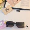 Burberry 2024 New Fashion Women's Trendy High-End Stylish Square Sunglasses UV Protection Slimming Driving Sun Glasses