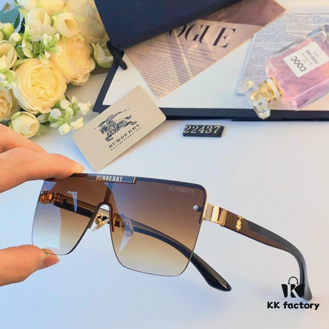 Burberry New Men's and Women's Sunglasses, Fashionable and Trendy Casual Shades, Driving and Travel Sunglasses