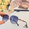 Burberry New Double-Bridge Square Oversized Sunglasses Unisex Casual Travel Shades
