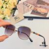 Burberry New Double-Bridge Square Oversized Sunglasses Unisex Casual Travel Shades