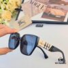 Burberry Style Korean Fashion Oversized Sunglasses for Long Face, Slimming UV Protection Sun Glasses Popular on Instagram