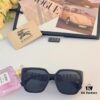 Burberry Style Korean Fashion Oversized Sunglasses for Long Face, Slimming UV Protection Sun Glasses Popular on Instagram