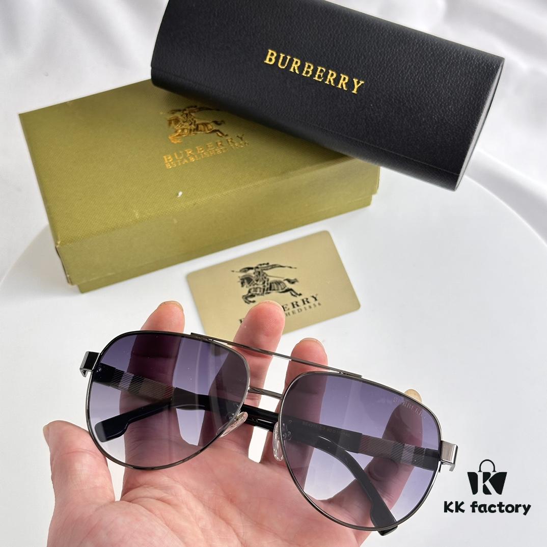Burberry BE4211 Men's Aviator Sunglasses with Pattern Design