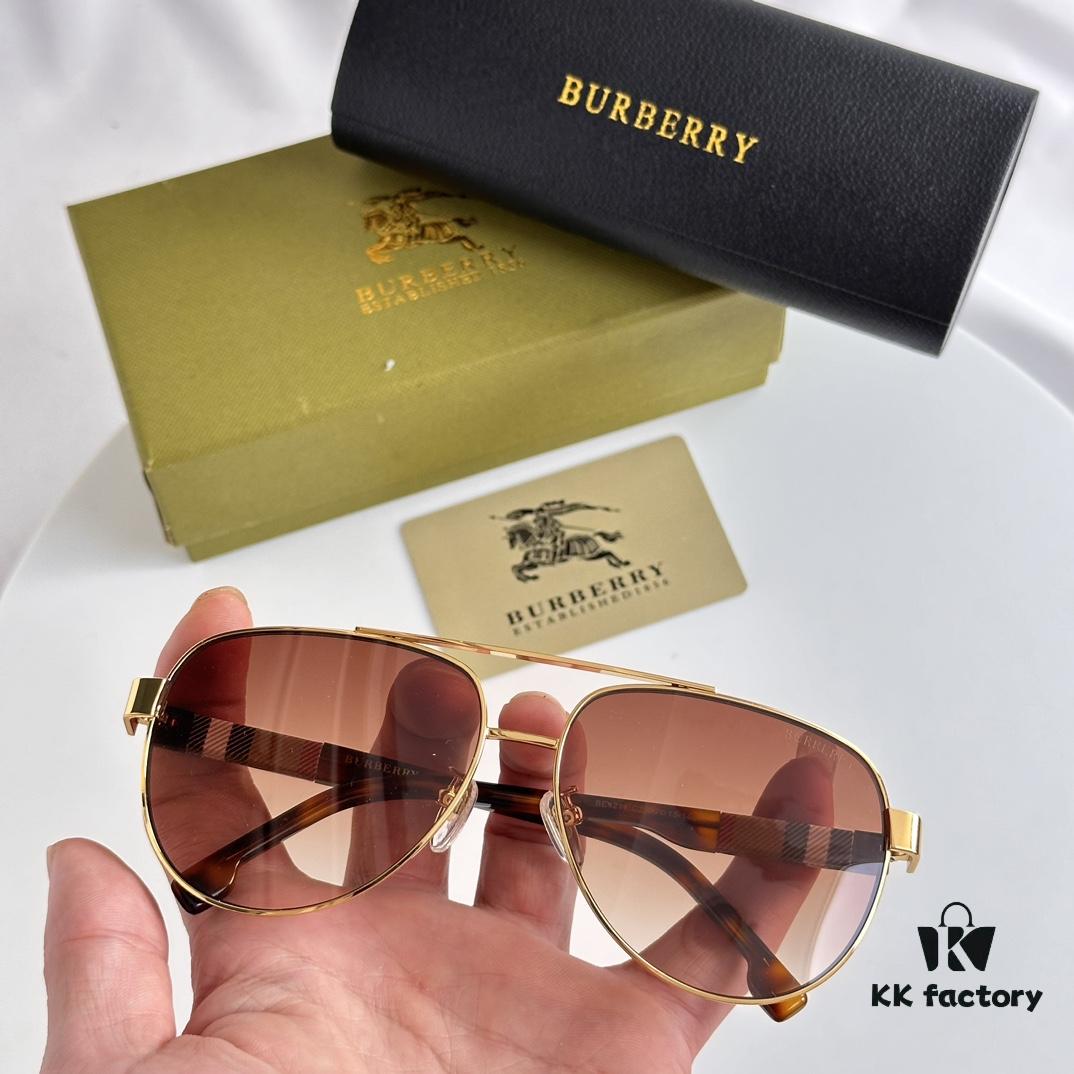 Burberry BE4211 Men's Aviator Sunglasses with Pattern Design