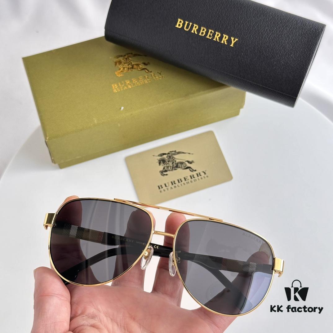 Burberry BE4211 Men's Aviator Sunglasses with Pattern Design