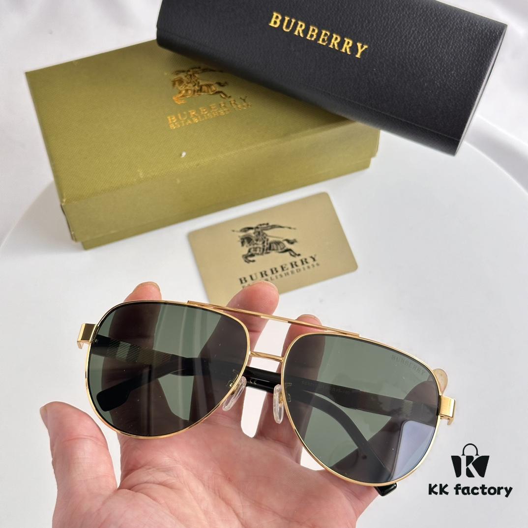 Burberry BE4211 Men's Aviator Sunglasses with Pattern Design