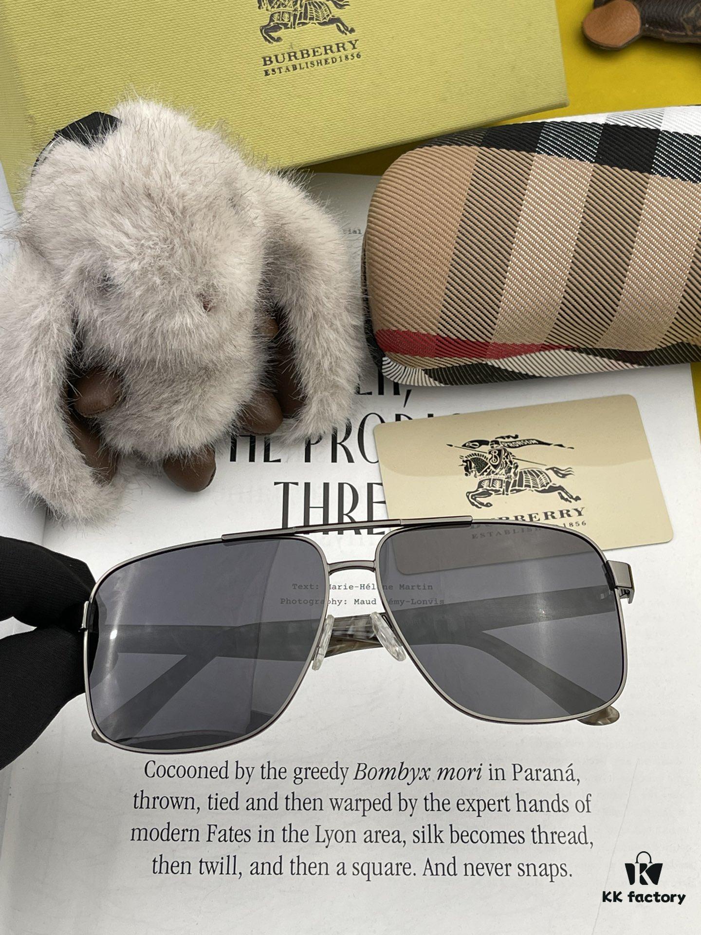 BURBERRY, Men's Sunglasses 🕶 Original Retro Style, High-Quality Shades, Flattering on All Face Shapes, Highly Popular 🍁 New Arrival 🍁 Flawless Design 🔝 Model: B29