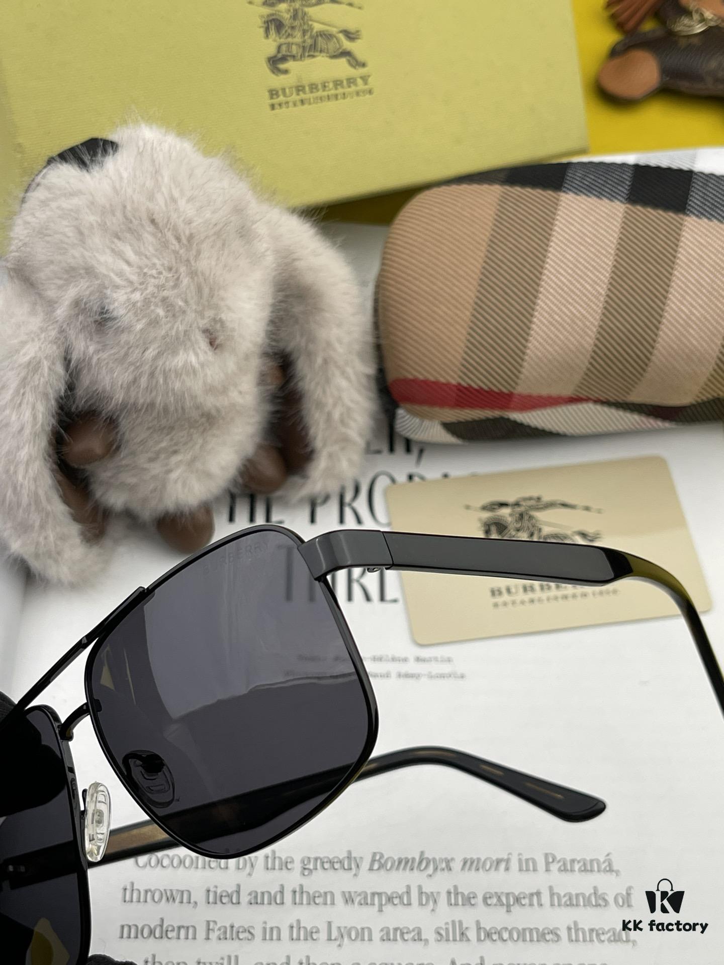 BURBERRY, Men's Sunglasses 🕶 Original Retro Style, High-Quality Shades, Flattering on All Face Shapes, Highly Popular 🍁 New Arrival 🍁 Flawless Design 🔝 Model: B29