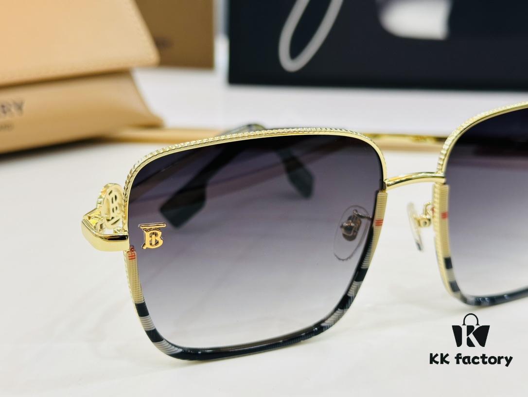 Trendy BAJIA Burberry BE3129, Must-Have Item for Stylish Outfits! TB Logo Design Makes a Statement – Effortlessly Fashionable ❤ Size: 61□16-145 High-Quality In Stock Eyeglasses, Sunglasses