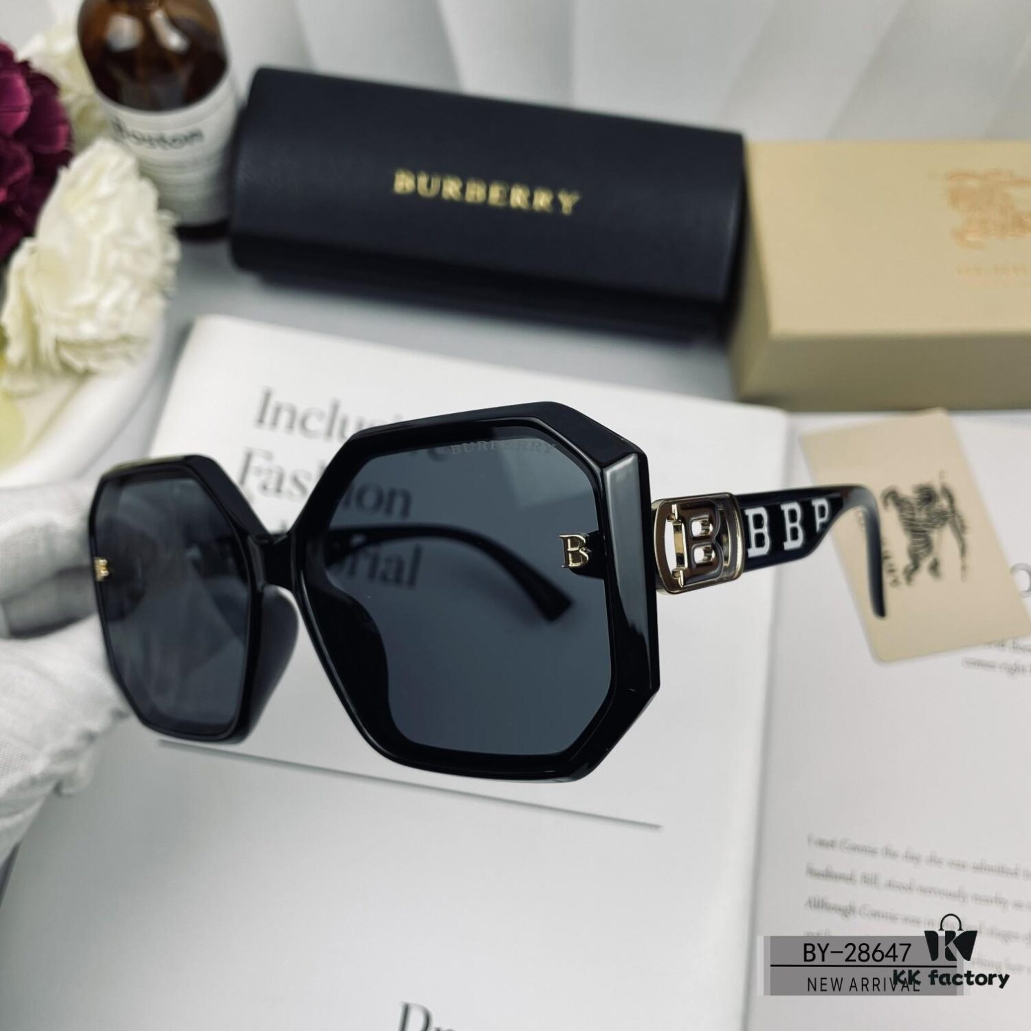 Burberry | Polarized Sunglasses with TR Frame and PL Lenses - Lightweight & Stylish