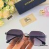 Burberry Retro Sunglasses, Fashionable Men's Statement Sunglasses, Trendy Streetwear Glasses, Hong Kong Style Hip-Hop Sun Glasses for Men and Women