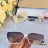 Burberry New Square-Frame Small Sunglasses, Fashionable and Versatile Trendy Glasses from Europe and America