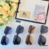 Burberry European and American Style Square Metal Frame Luxury Sunglasses, Fashionable UV Protection Oversized Sunglasses for Driving, Trendy Cross-border Sun Glasses