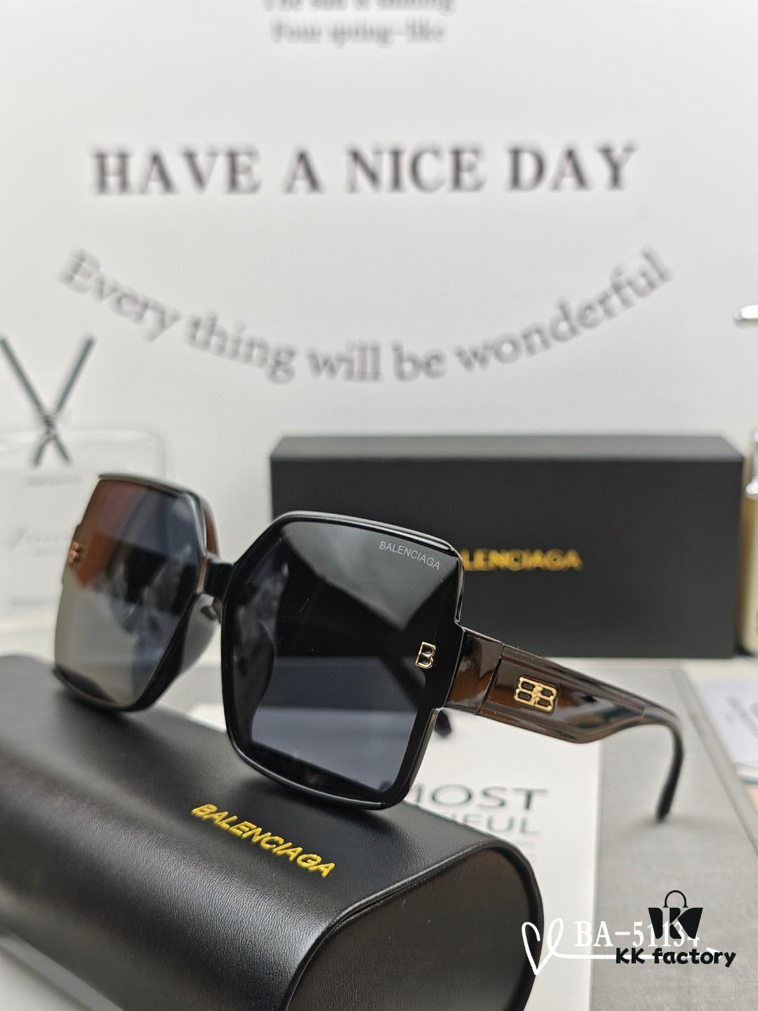 Balenciaga x Polaroid Resin Lens Sunglasses, Lightweight TR Frame, Fashionable UV Protection Sun Glasses for Driving and Travel