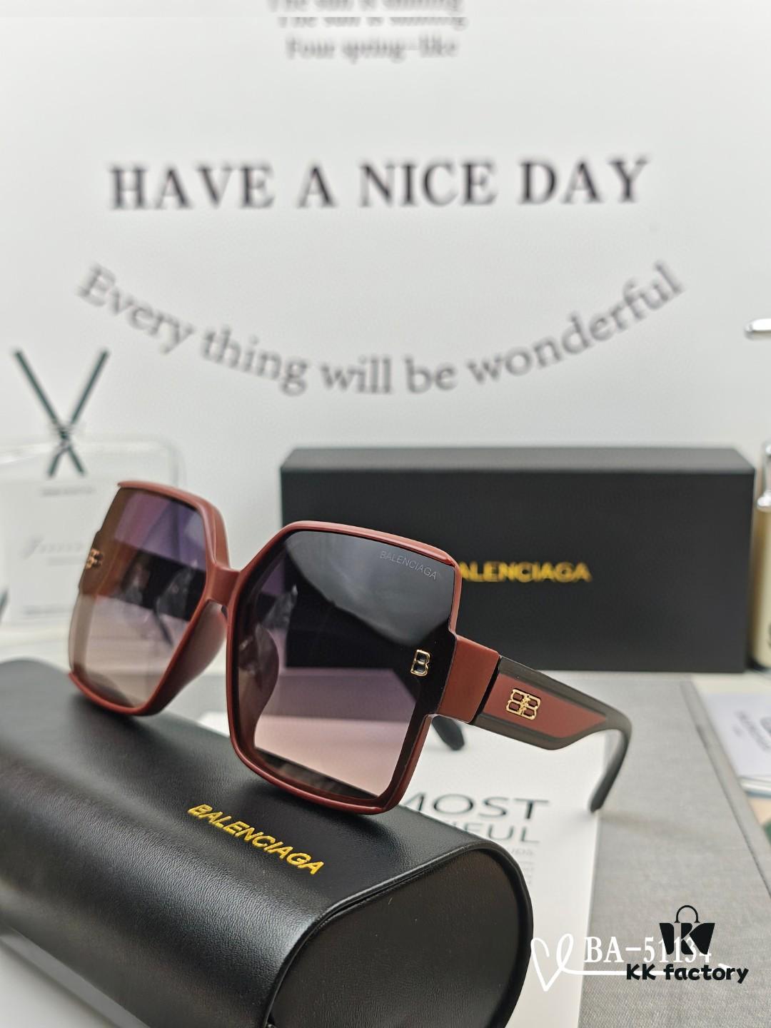 Balenciaga x Polaroid Resin Lens Sunglasses, Lightweight TR Frame, Fashionable UV Protection Sun Glasses for Driving and Travel