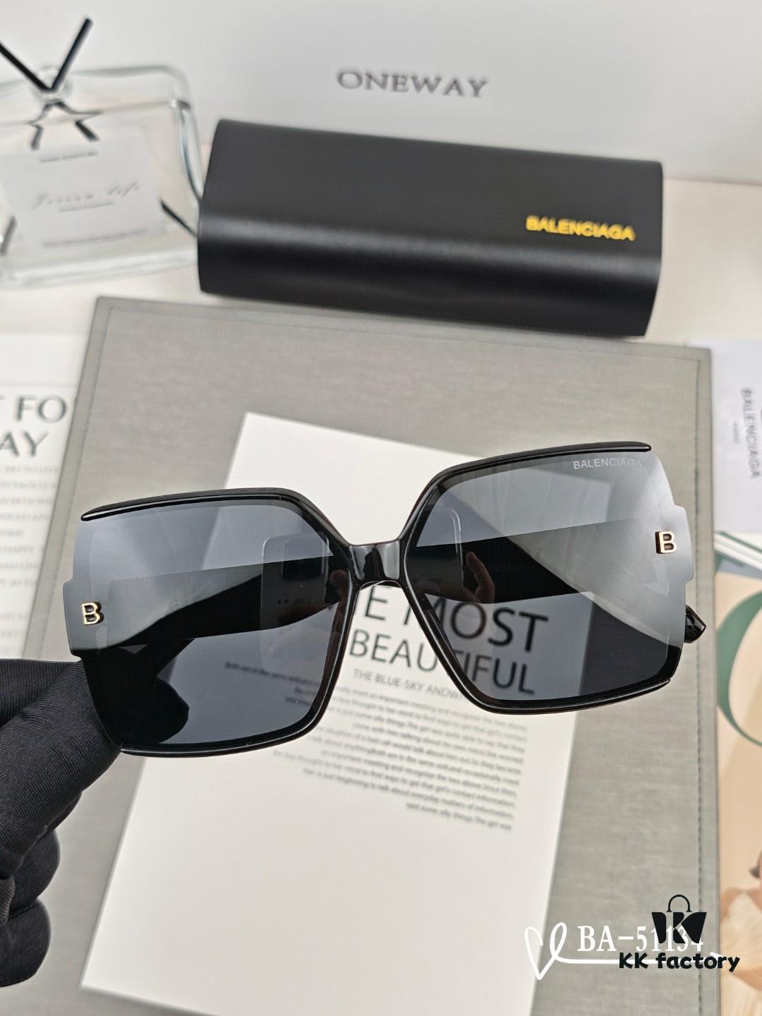 Balenciaga x Polaroid Resin Lens Sunglasses, Lightweight TR Frame, Fashionable UV Protection Sun Glasses for Driving and Travel