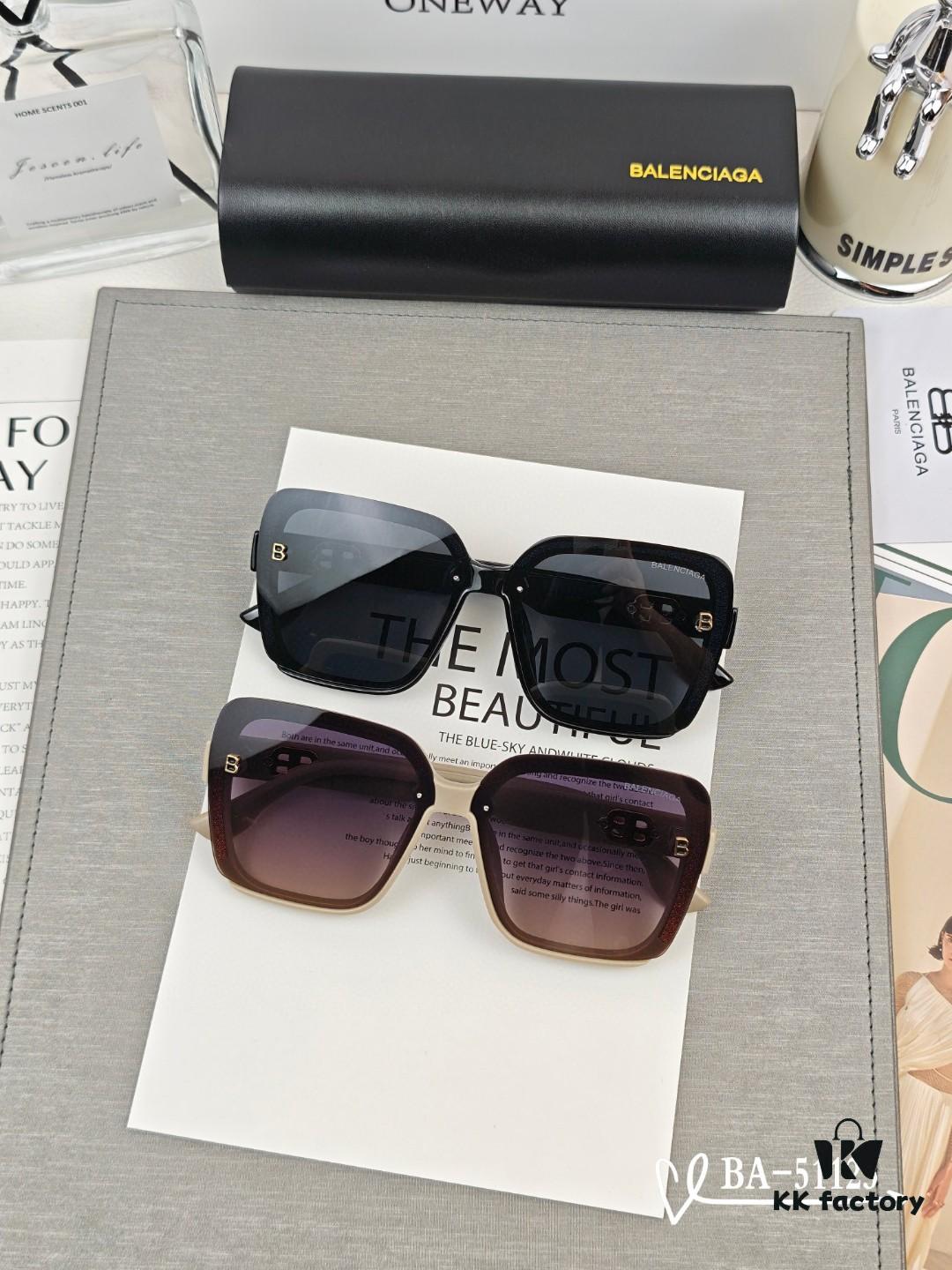 Balenciaga x Polaroid Resin Lens Sunglasses, Lightweight TR Frame, UV Protection, Fashionable Unisex Design for Travel and Daily Wear