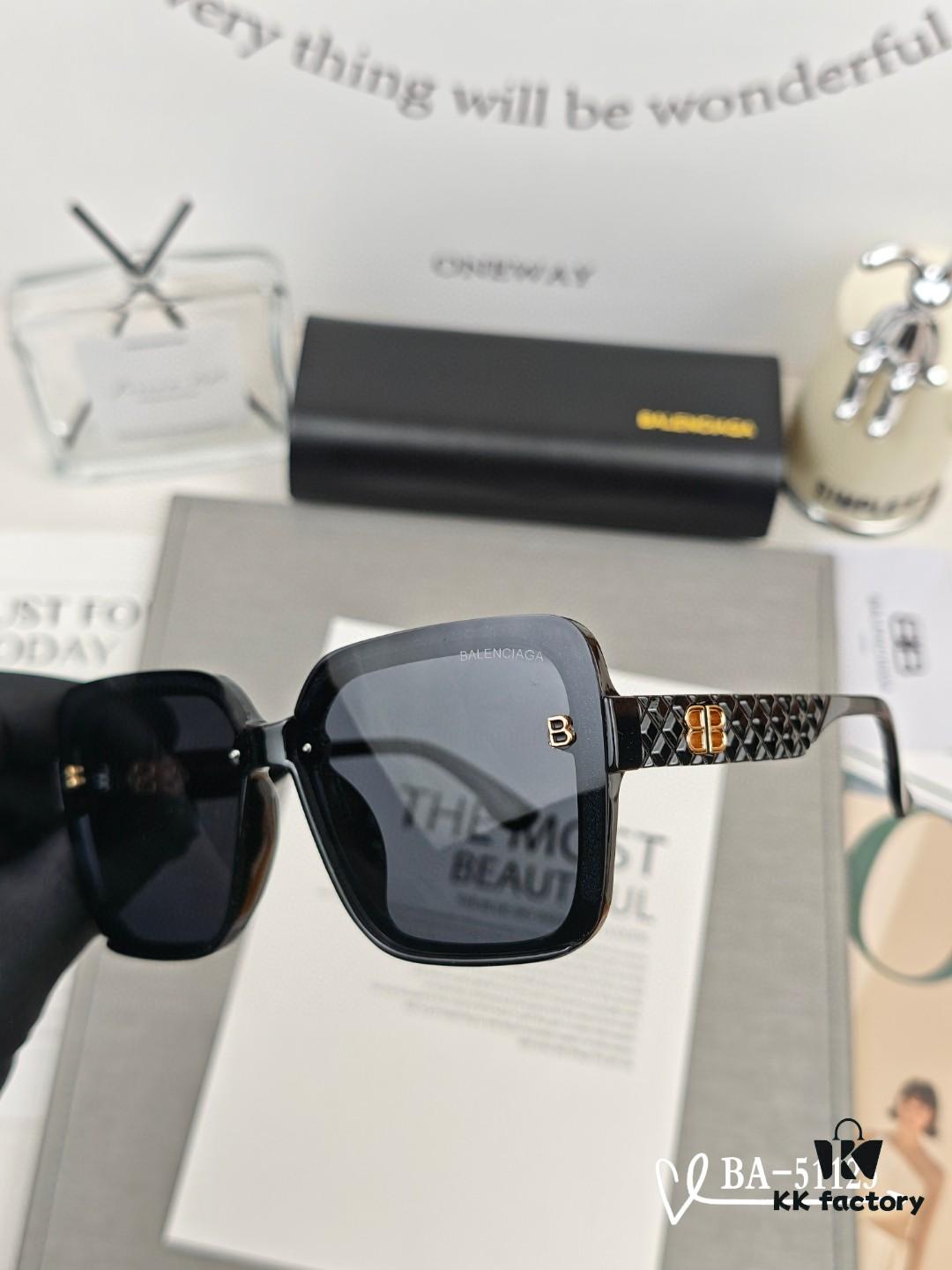Balenciaga x Polaroid Resin Lens Sunglasses, Lightweight TR Frame, UV Protection, Fashionable Unisex Design for Travel and Daily Wear