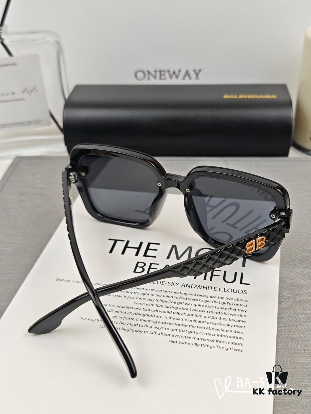 Balenciaga x Polaroid Resin Lens Sunglasses, Lightweight TR Frame, UV Protection, Fashionable Unisex Design for Travel and Daily Wear