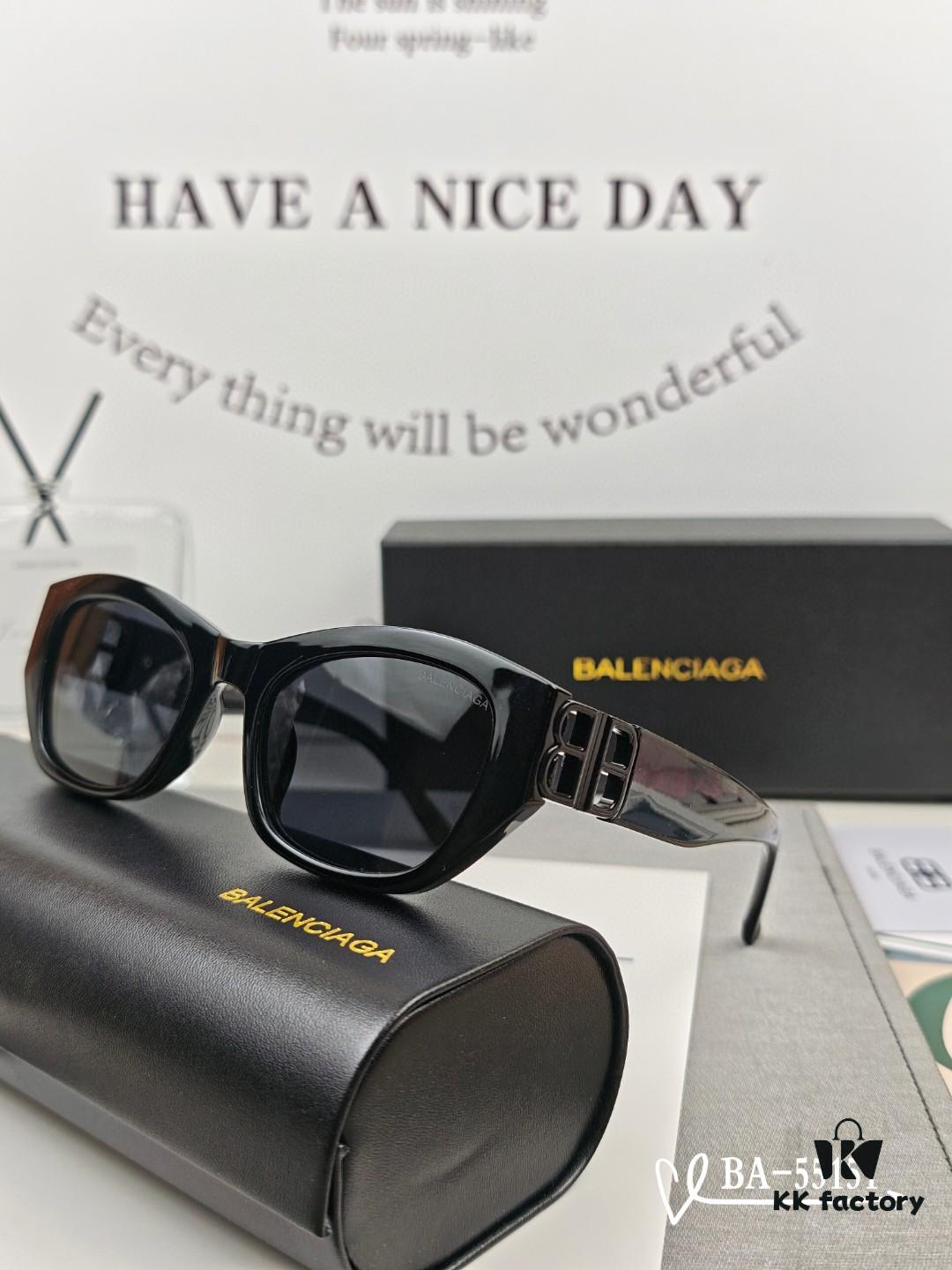 Balenciaga x Polaroid Resin Lens Sunglasses, Lightweight TR Frame, Size 65-13-145, Fashionable UV Protection Sun Glasses, Celebrity Style, Ideal for Travel, Driving and Everyday Wear