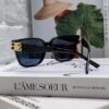Balenciaga BALENCIAGA Square Retro Fashion Sunglasses with Gold-Tone BB Logo and Folding Hinges
