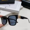 Balenciaga BALENCIAGA Square Retro Fashion Sunglasses with Gold-Tone BB Logo and Folding Hinges