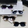 Balenciaga BALENCIAGA Square Retro Fashion Sunglasses with Gold BB Logo and Folding Hinge