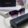Balenciaga BALENCIAGA Square Retro Sunglasses Trendy Vintage-Style Shades with Gold BB Logo and Folding Hinge