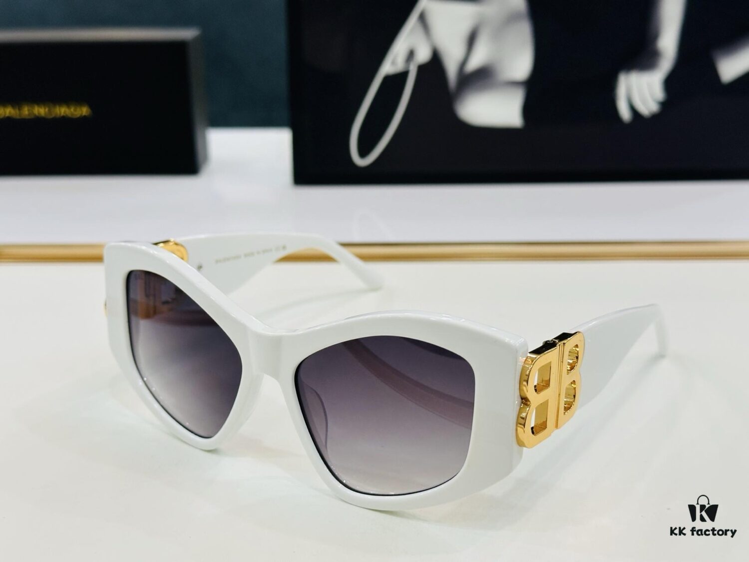 BALENCIAGA Balenciaga BB0287S Size: 55□17-130 Unique and Exceptional Design That Captivates at First Sight, Extremely Versatile Style D, Fashionable and Universal Match, Premium Quality Sunglasses