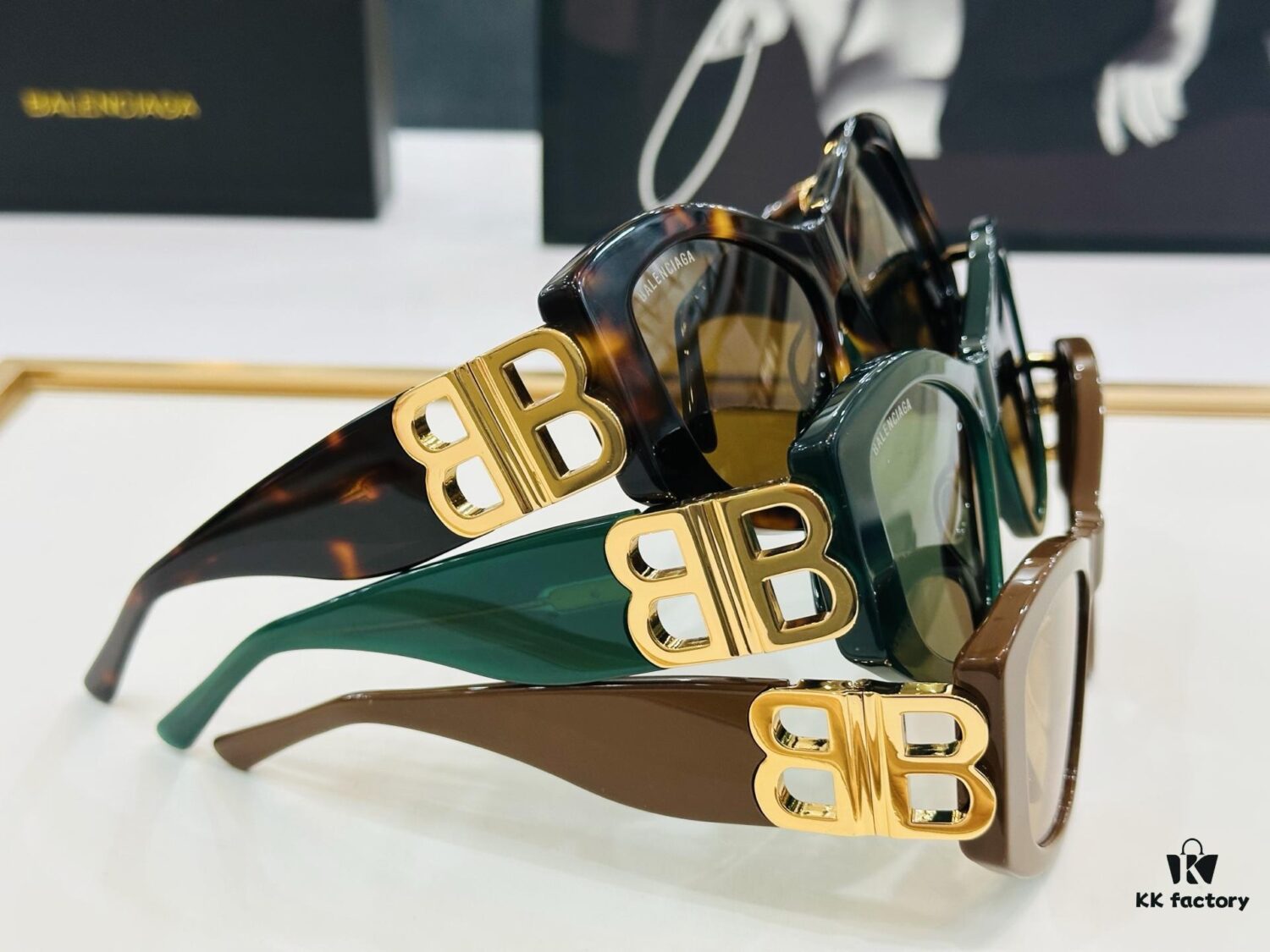 BALENCIAGA Balenciaga BB0287S Size: 55□17-130 Unique and Exceptional Design That Captivates at First Sight, Extremely Versatile Style D, Fashionable and Universal Match, Premium Quality Sunglasses