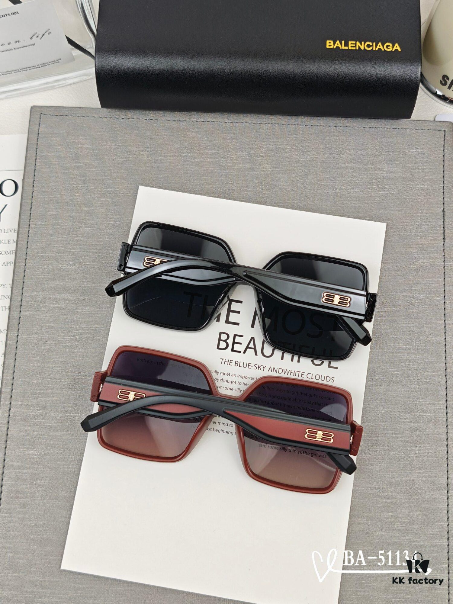 Balenciaga x Polaroid Resin Lens Sunglasses, Lightweight TR Frame, Size 65-13-145, Fashion UV-Protective Shades for Outdoor Travel and Driving